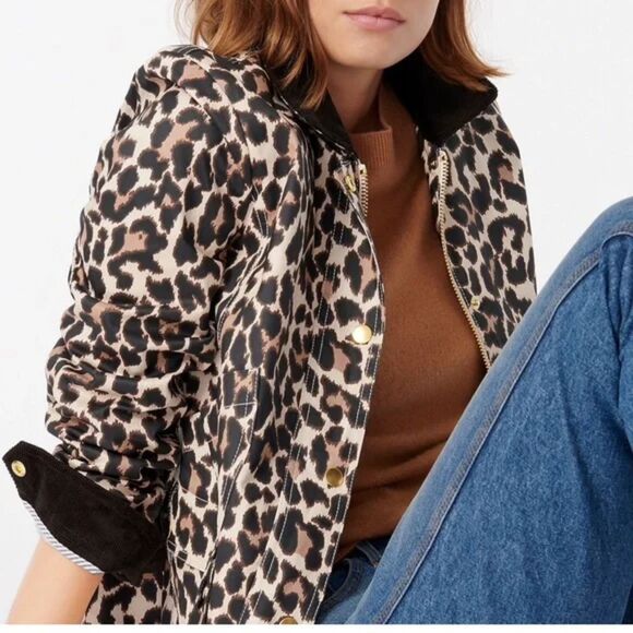 Barn Coat Leopard Print Jacket Women’s NWT Animal Print Outerwear - Picture 1 of 14